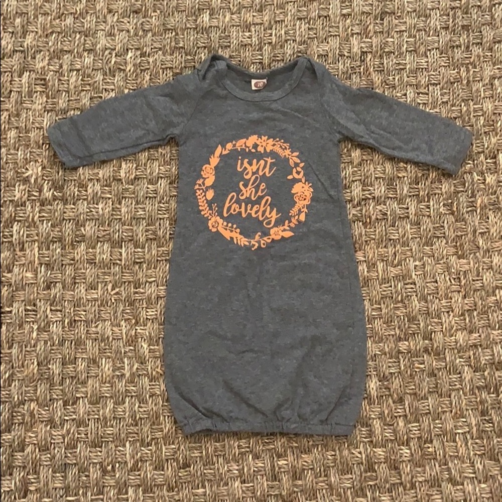 “Isn’t she lovely” Gray gown